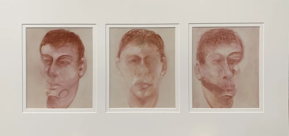 Литография Bacon - Three studies for a portrait of John Edwards