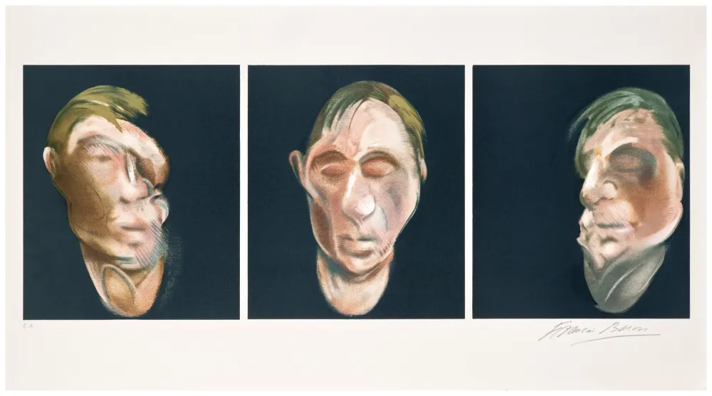 Литография Bacon - Three studies for a Self-Portrait