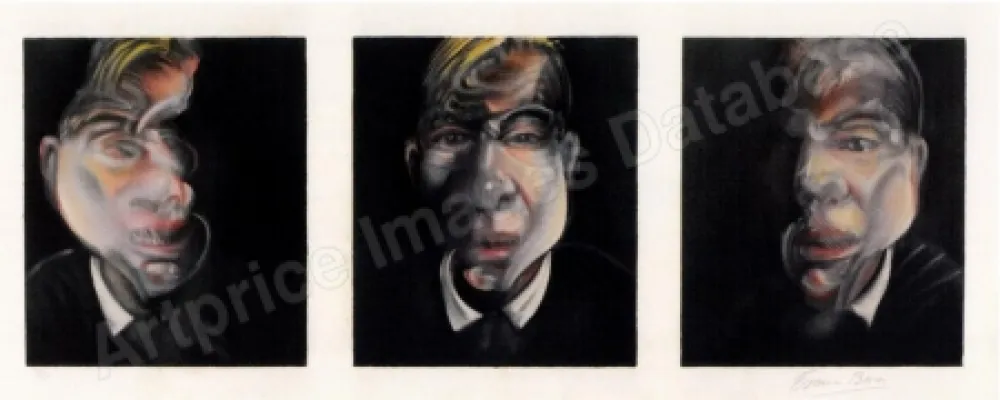 Литография Bacon - Three Studies for a Selfportrait 