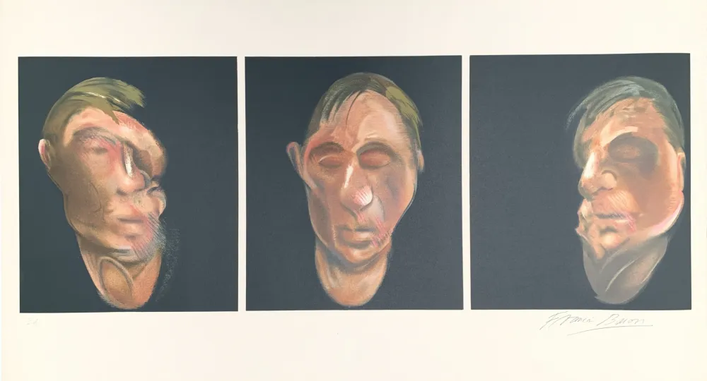 Литография Bacon - Trois études pour un autoportrait
