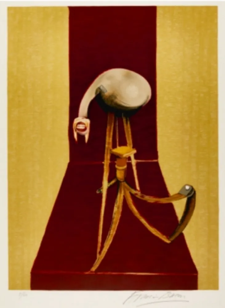 Литография Bacon - Tryptique respons -central pannel -  large size