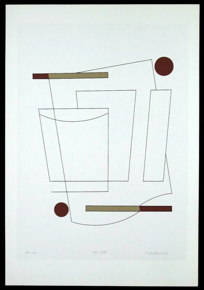 Сериграфия Badiali - Composizione (tavola 3)