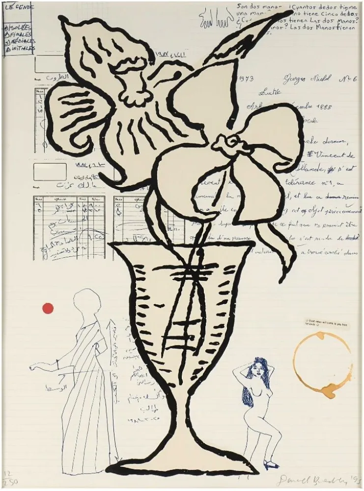 Сериграфия Baechler - Flowers