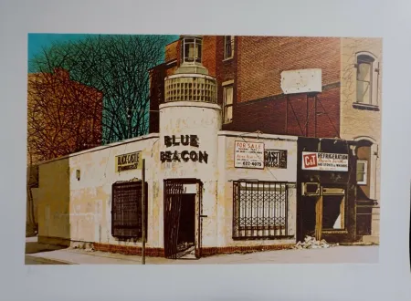 Сериграфия Baeder - Blue Beacon