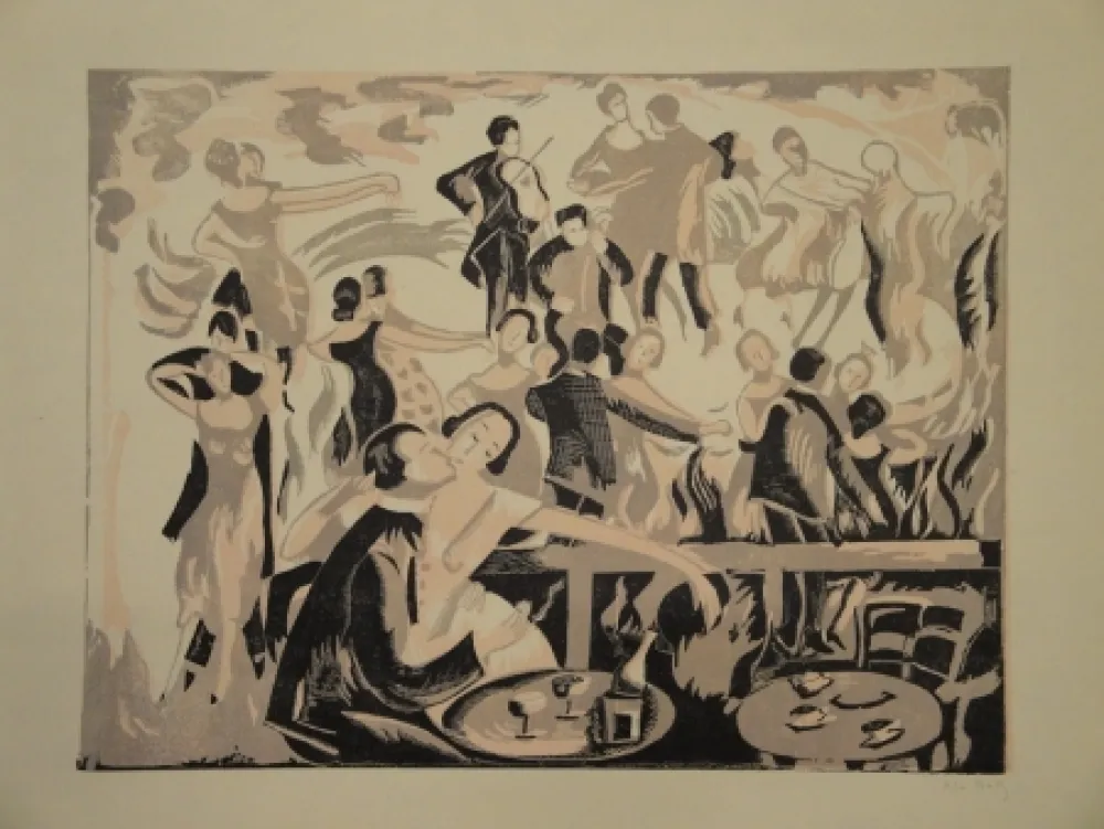 Линогравюра Bailly - Untitled