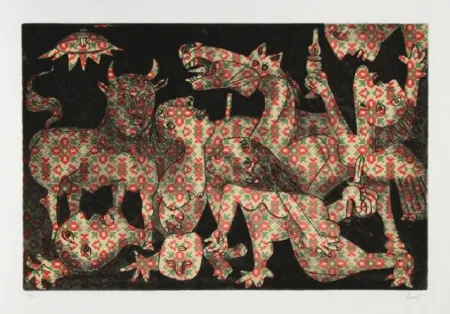 Офорт И Аквитанта Baj - Baj chez Picasso