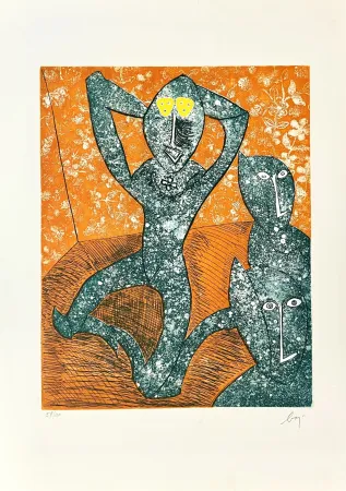 Гравюра Baj - Chez Picasso 11