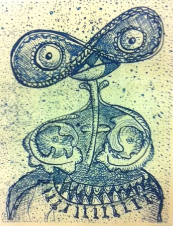 Офорт Baj - Dama