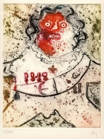 Офорт И Аквитанта Baj - Dames et Generaux