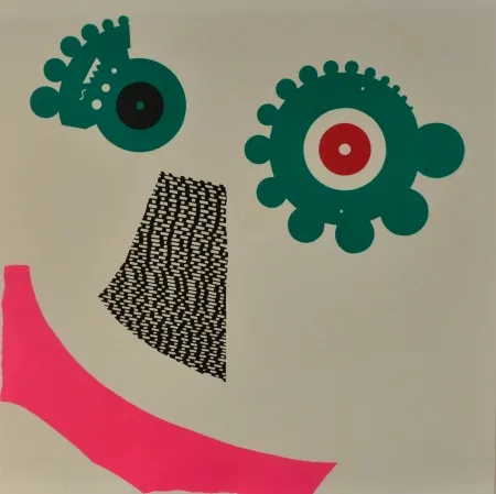 Литография Baj - Due facce