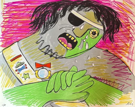 Литография Baj - Enrico Baj (1924–2003) – Le Vicomte de Turenne – Color lithograph on paper – 1965