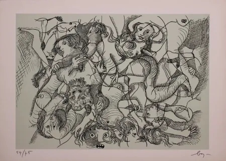 Офорт Baj - Erotica IV