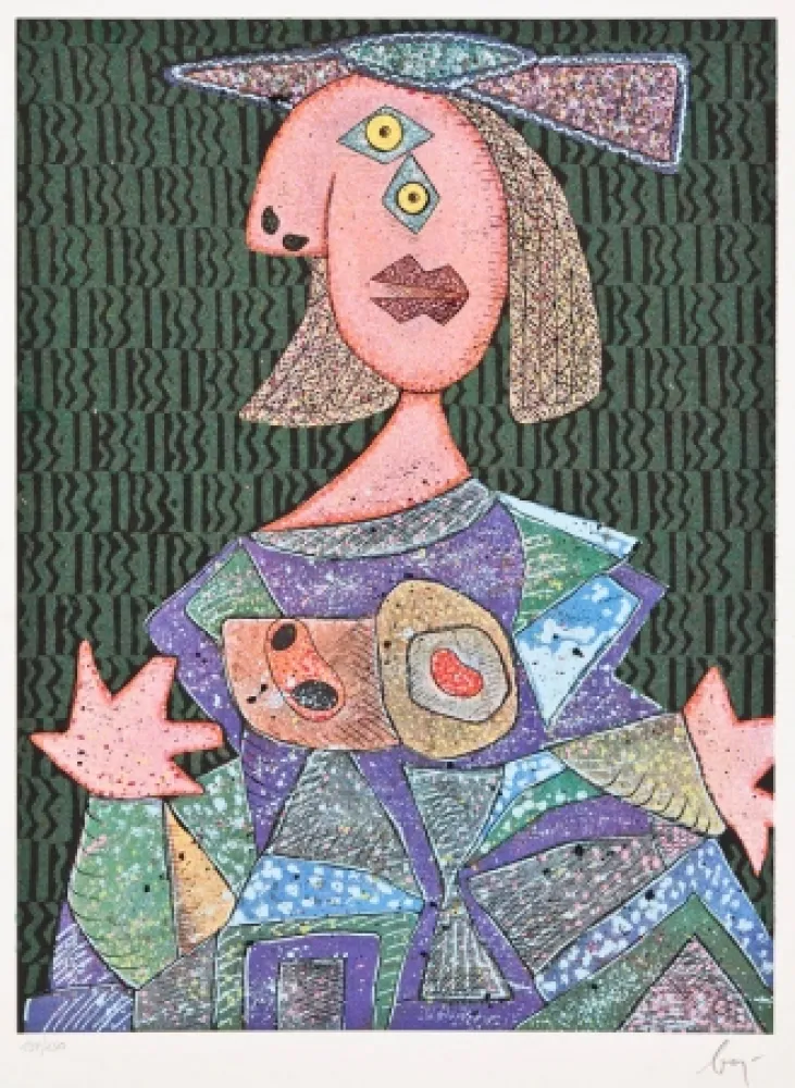 Многоэкземплярное Произведение Baj - Femme assise