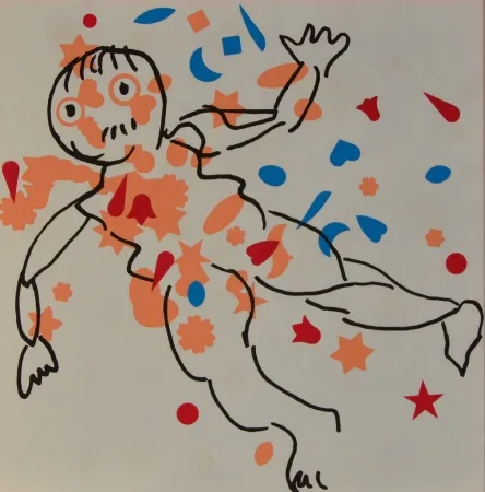 Литография Baj - Figure