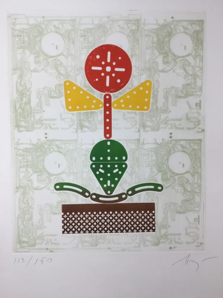 Офорт Baj - Fiore meccanico