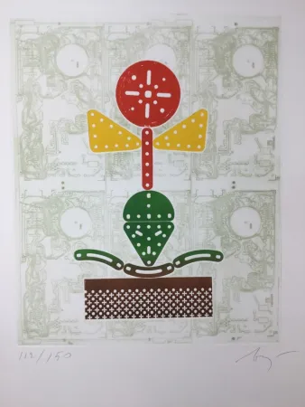 Офорт Baj - Fiore meccanico