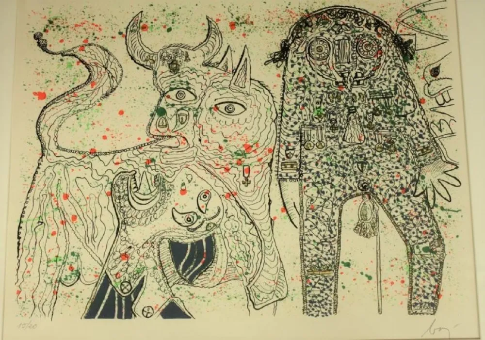 Литография Baj - Guernica