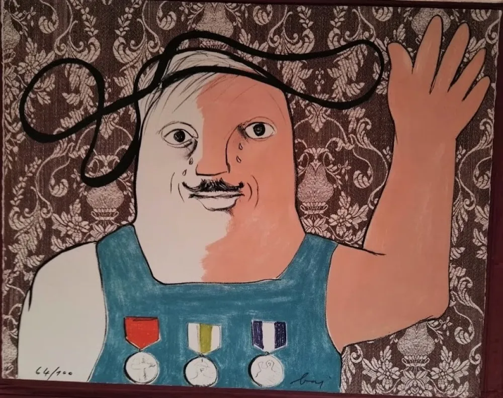 Литография Baj - Larmes de Généraux