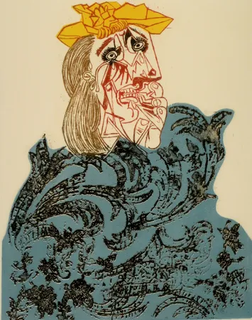 Офорт Baj - Le maillot rouge