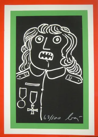 Многоэкземплярное Произведение Baj - Manifesto per la mostra Enrico Baj, Palazzo dei Diamanti, Ferrara