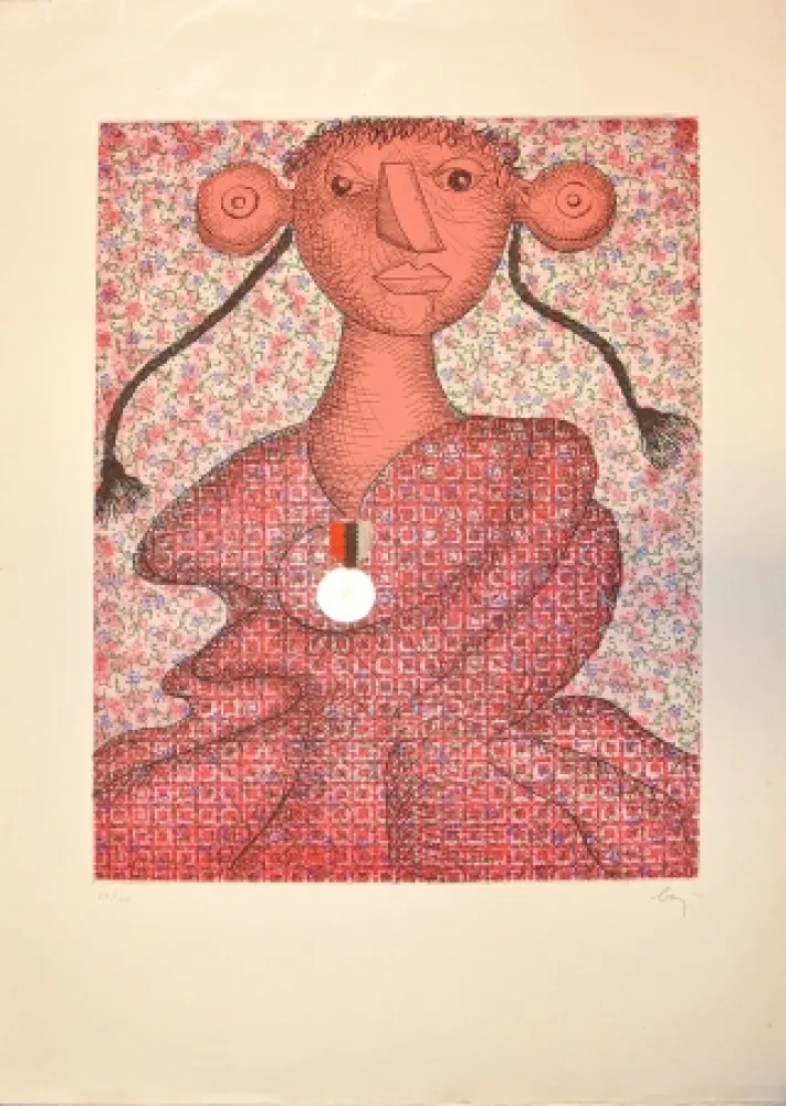 Гравюра Baj - Marguerite d'Angouleme, Reine de Navarre