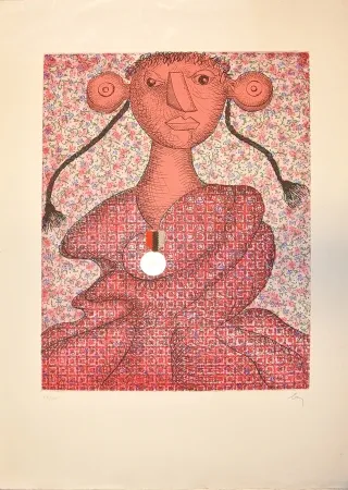 Гравюра Baj - Marguerite d'Angouleme, Reine de Navarre