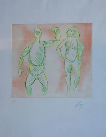 Офорт Baj - Nudi