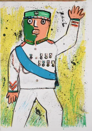 Литография Baj - One Cent Life,1964