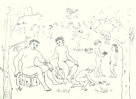 Гравюра Baj - Paradiso perduto: il nuovo mondo