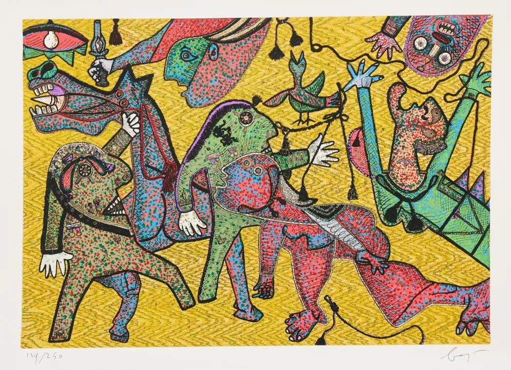 Многоэкземплярное Произведение Baj - Particolare di Guernica