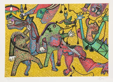 Многоэкземплярное Произведение Baj - Particolare di Guernica