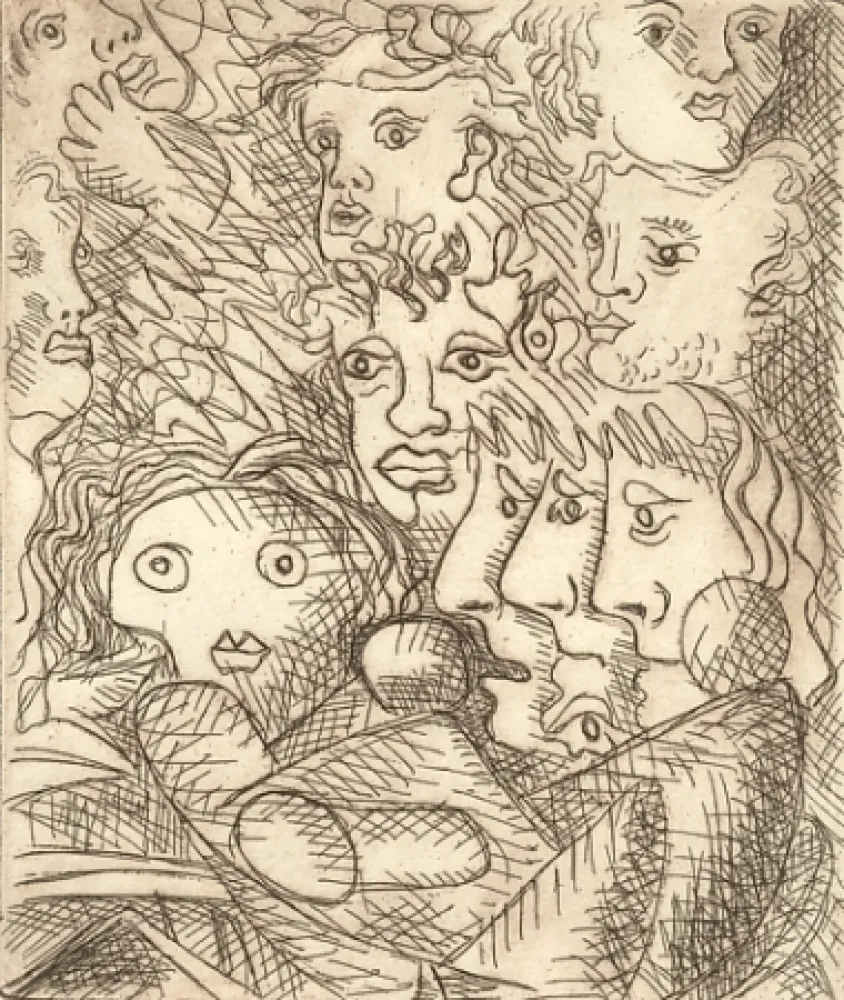 Гравюра Baj - Senza titolo