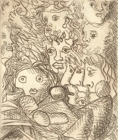 Гравюра Baj - Senza titolo