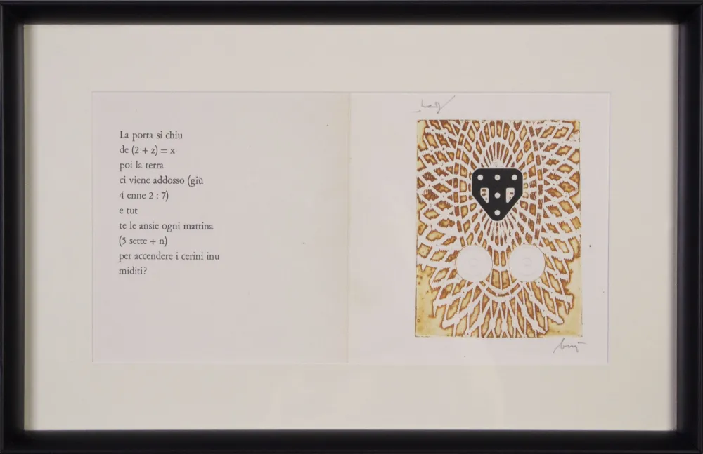 Офорт Baj - Testa