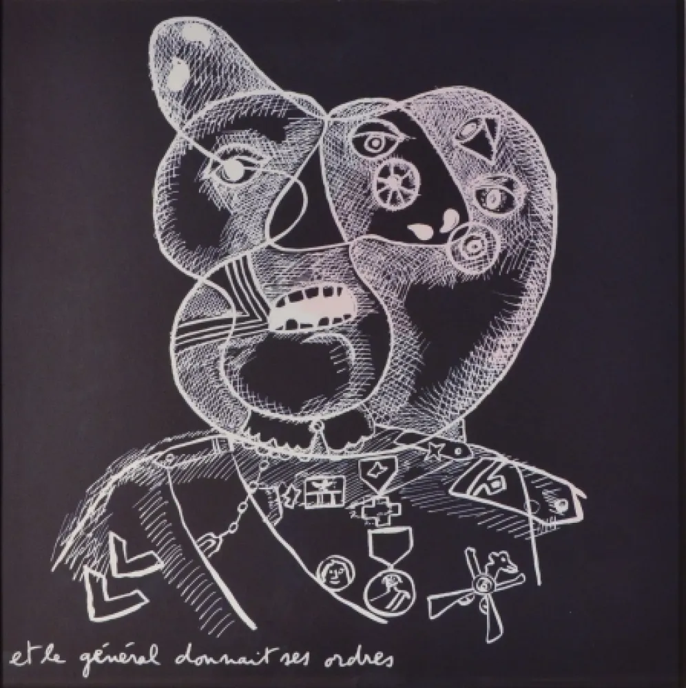 Литография Baj - Testa di Generale