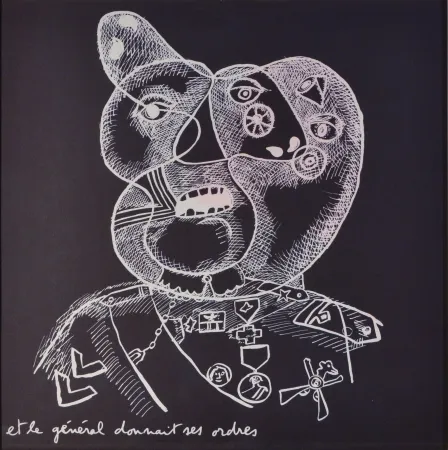 Литография Baj - Testa di Generale