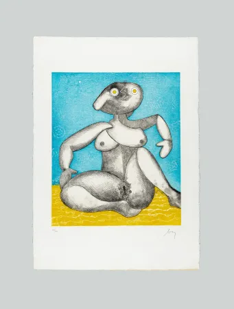 Гравюра Baj - The great european nude