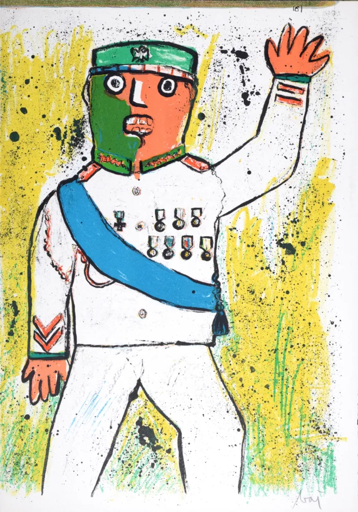 Литография Baj - Universe in Man, 1964 (Hand-signed)