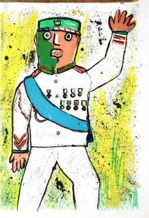 Литография Baj - Untitled