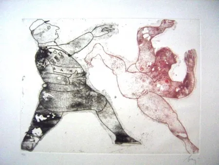 Акватинта Baj - Viol du General