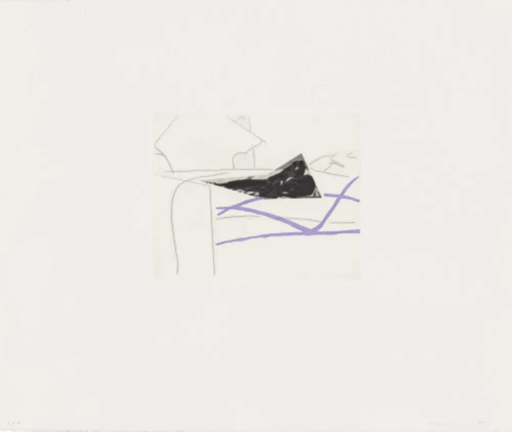 Офорт И Аквитанта Baldessari - Black Dice 5
