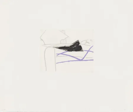 Офорт И Аквитанта Baldessari - Black Dice 5