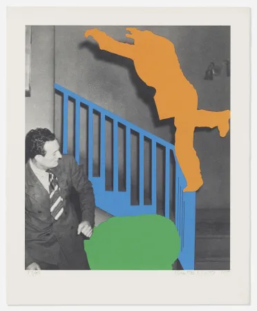 Многоэкземплярное Произведение Baldessari - Two Figures: One Leaping, One Reacting