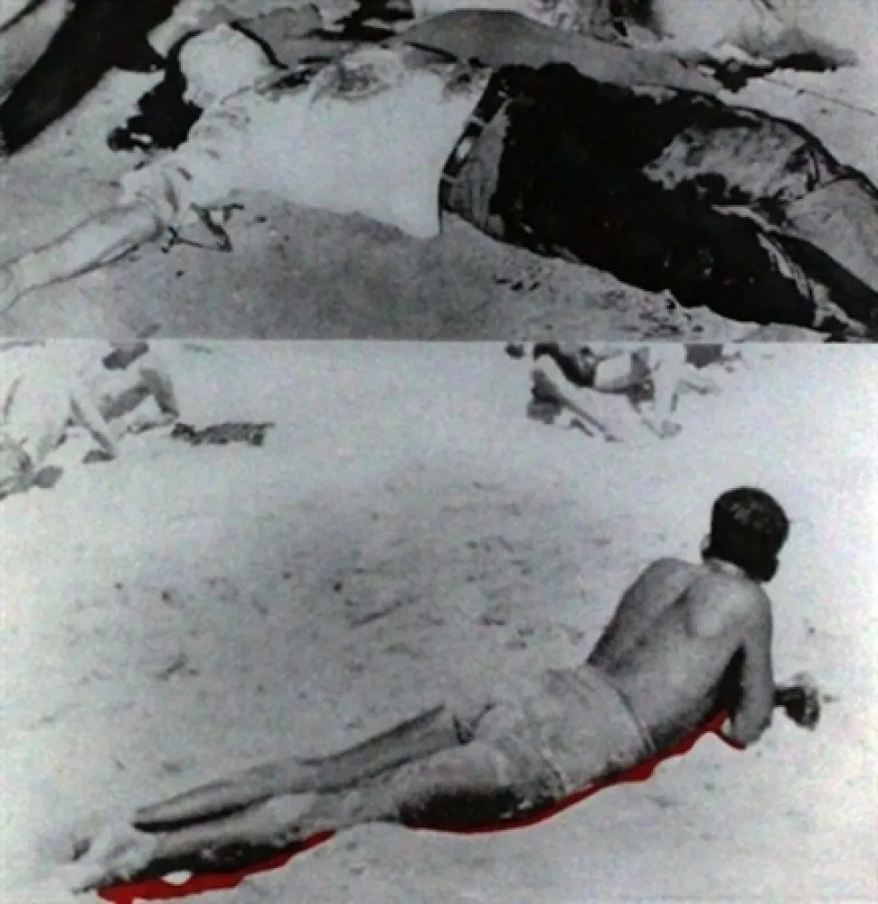 Акватинта Baldessari - Two Figures (One with Shadow), from The Hegel's Cellar portfolio