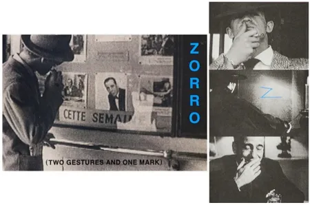 Литография Baldessari - Zorro (Two Gestures and One Mark)
