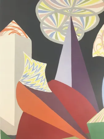 Литография Balla - FUOCHI D'ARTIFICIO ( particolare )