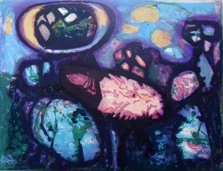 Литография Balle - Gloedende vaekst (Glowing growth)