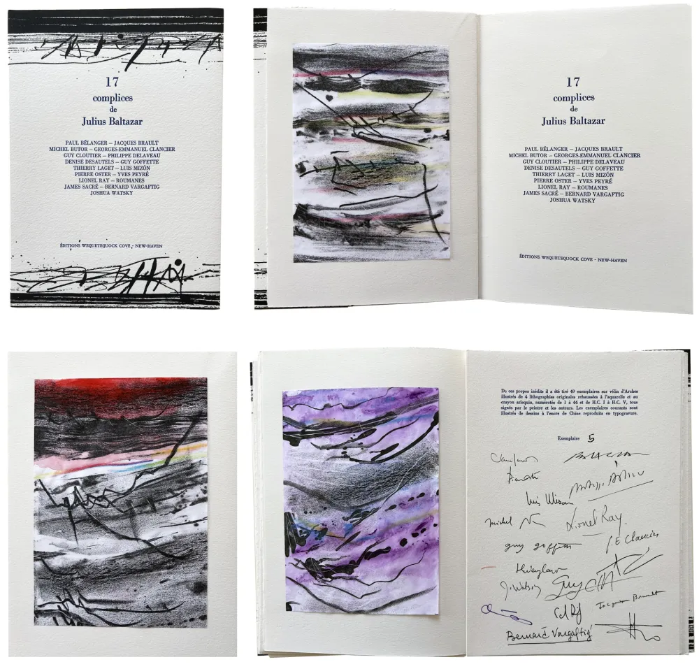 Литография Baltazar - 17 complices de Julius Baltazar. 4 lithographies en couleur (2006)
