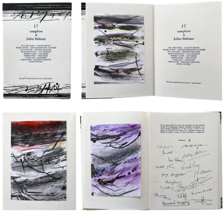Литография Baltazar - 17 complices de Julius Baltazar. 4 lithographies en couleur (2006)