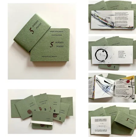 Иллюстрированная Книга Baltazar - 5 POÈMES, Pierre-André Benoit - 5 ENCRES ORIGINALES, Julius Baltazar (2016)